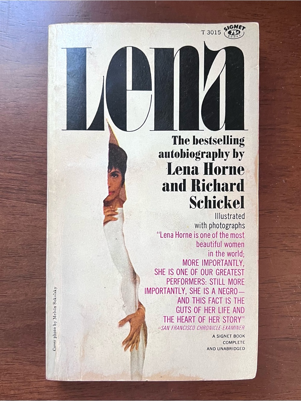 Lena by Lena Horne First Signet Printing 1966 Mass Paperback Mid-Century MCM